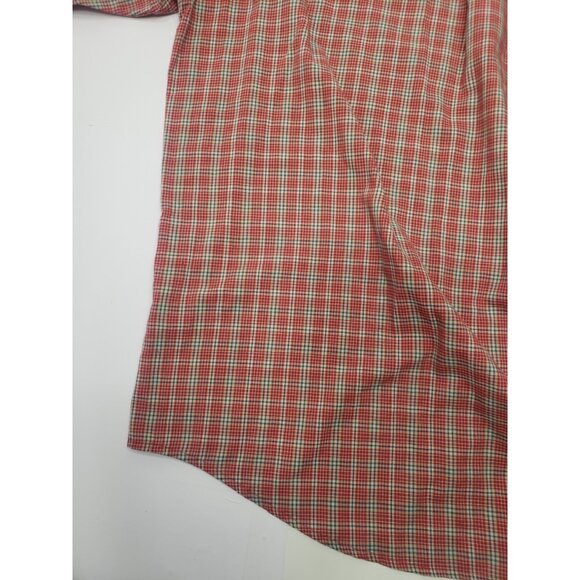 Puritan Men's Button Up Short Sleeve Red/Blue Plaid Shirt Size X-Large Tall - Picture 16 of 16